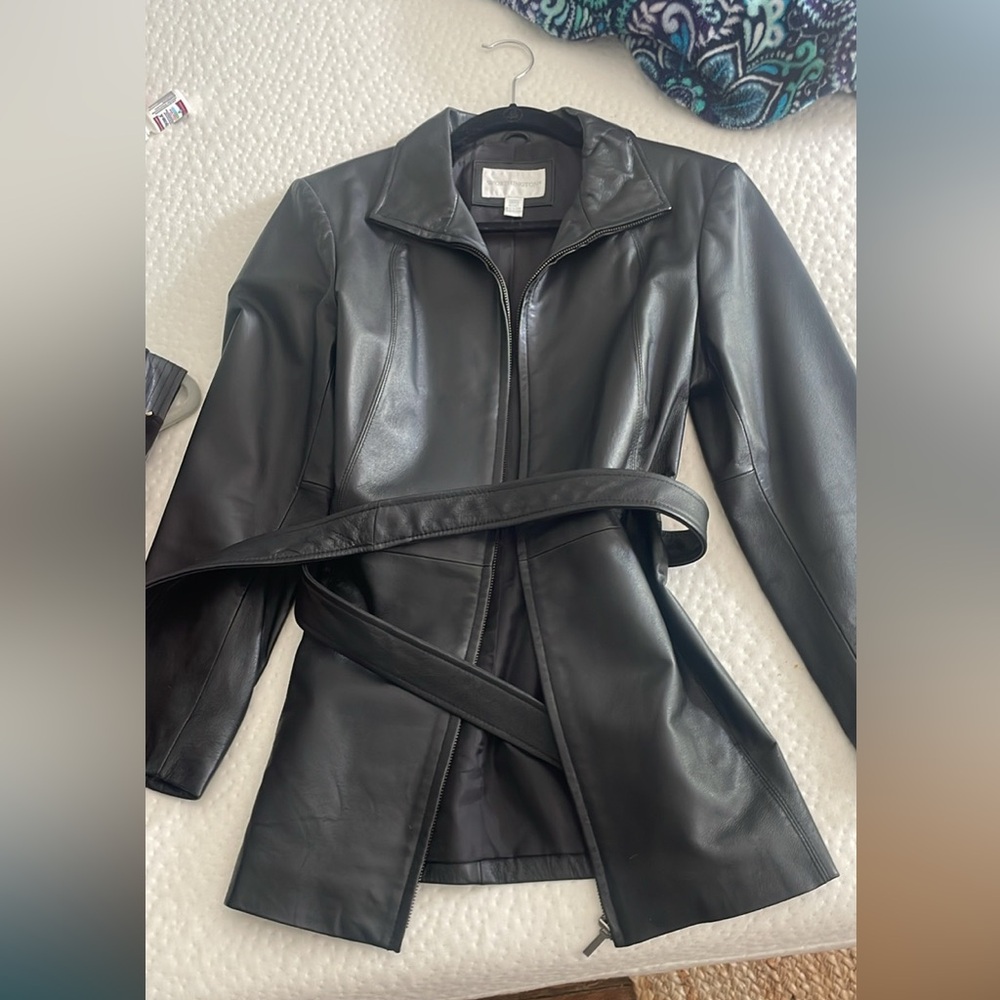 Black Leather Women's Jacket
